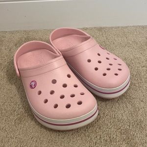 Pink Crocs size 8